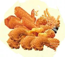 云南脆皮鸡腿4块+香辣鸡翅4块+奥尔良烤翅4块+湾仔鸡块+薯条